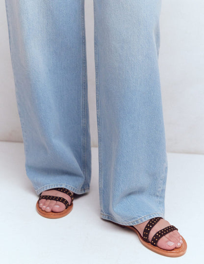 Asymmetric Sandal-Bitter Chocolate