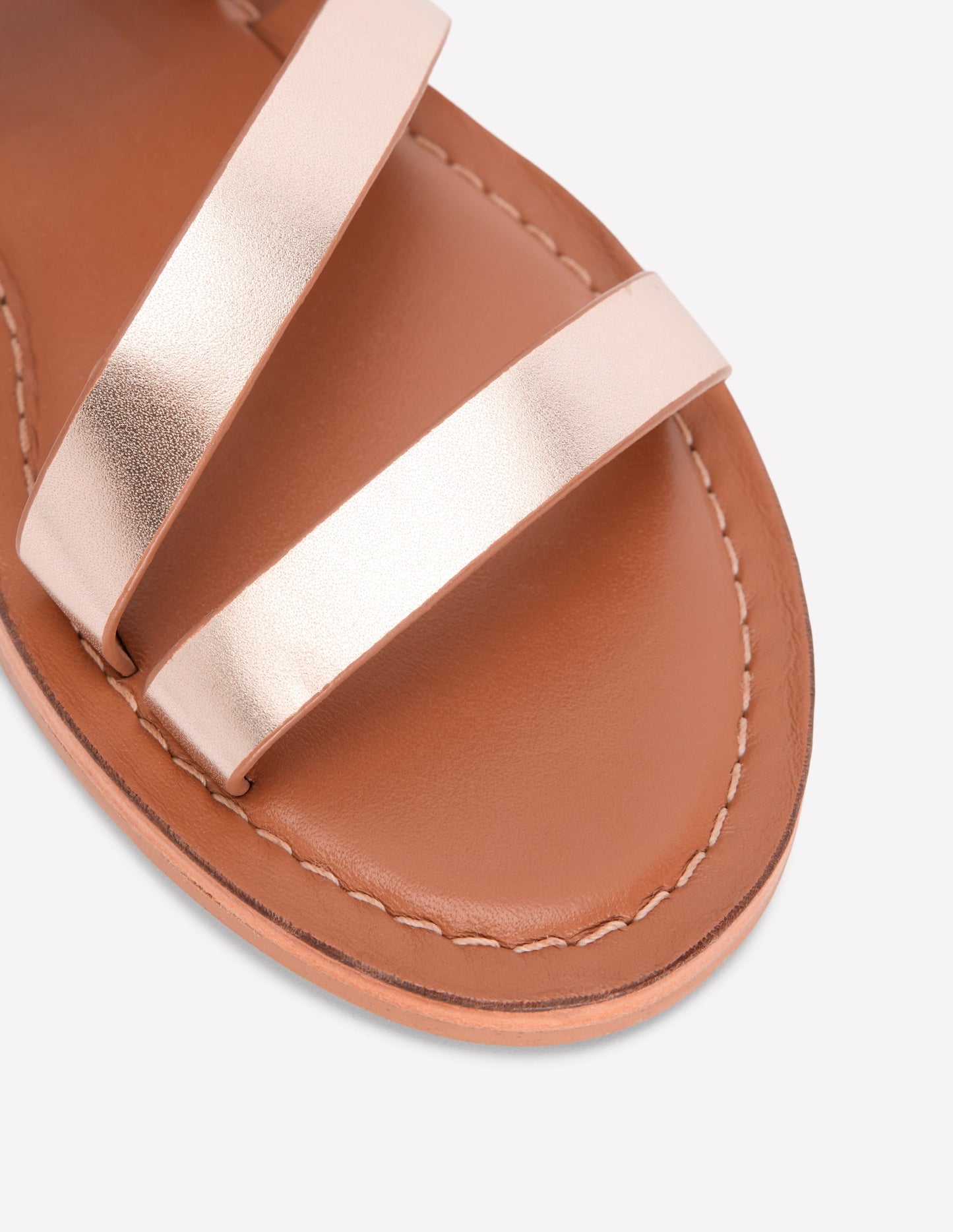 Asymmetric Sandal-Tan/Gold