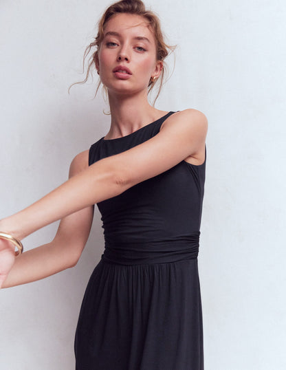 Antonia Jersey Maxi Dress-Navy