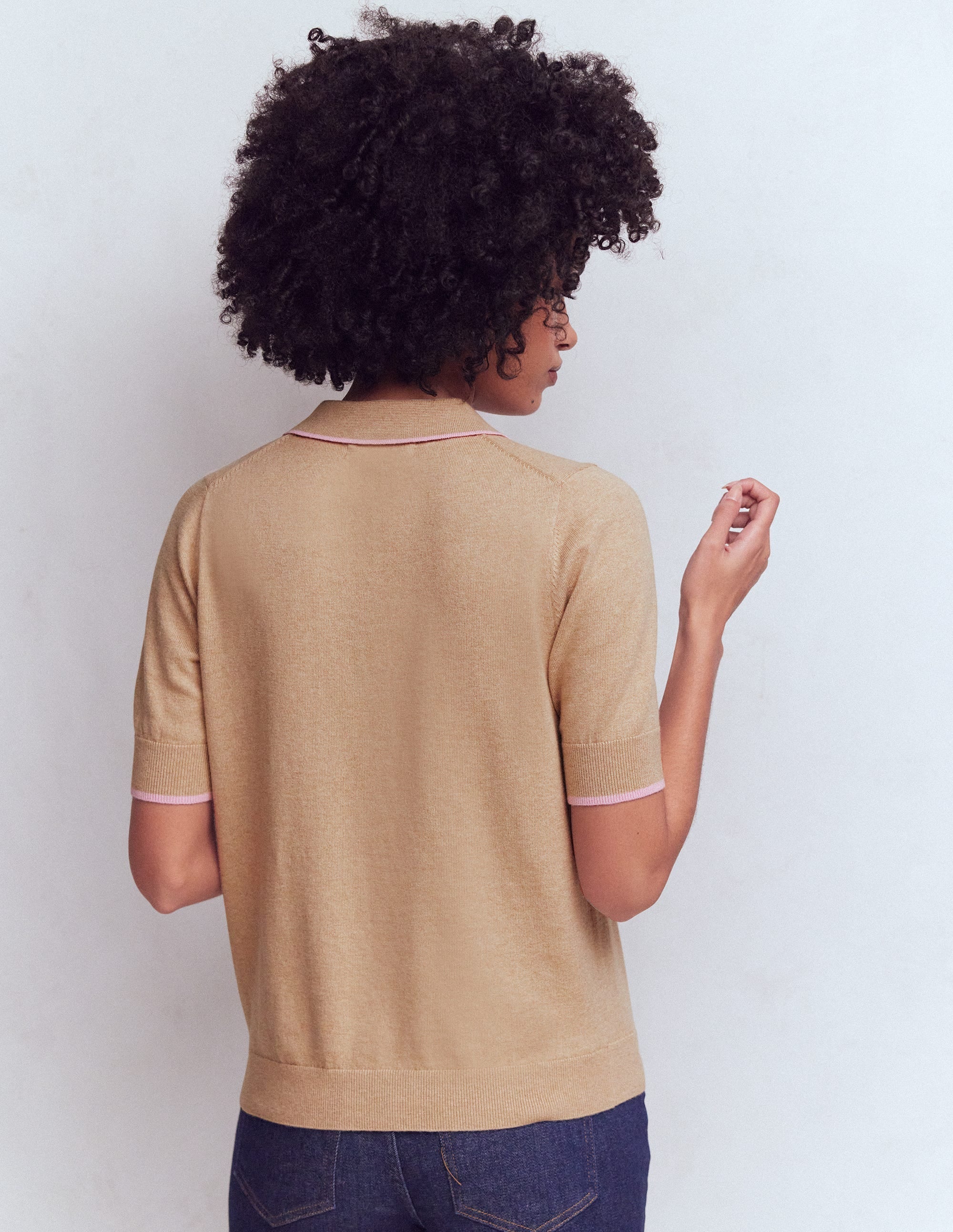 Liz Henley T-Shirt-Chinchilla Melange