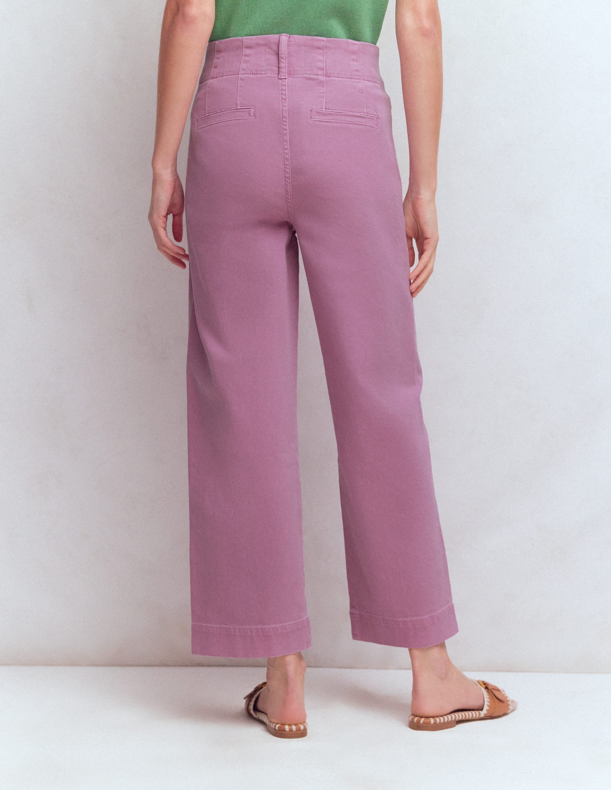Primrose Cropped Pants-Clover Purple