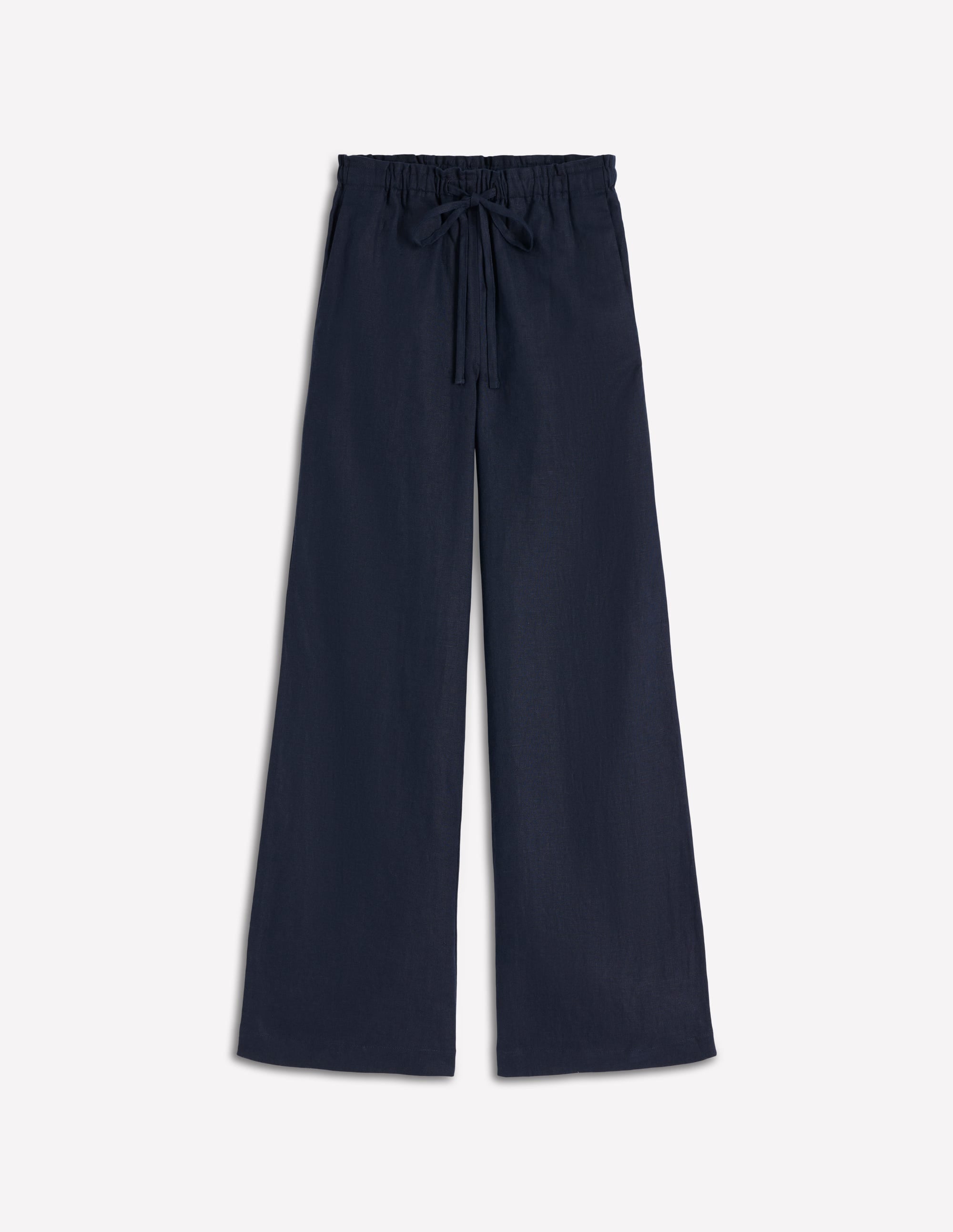 Islington Linen Pants-Navy