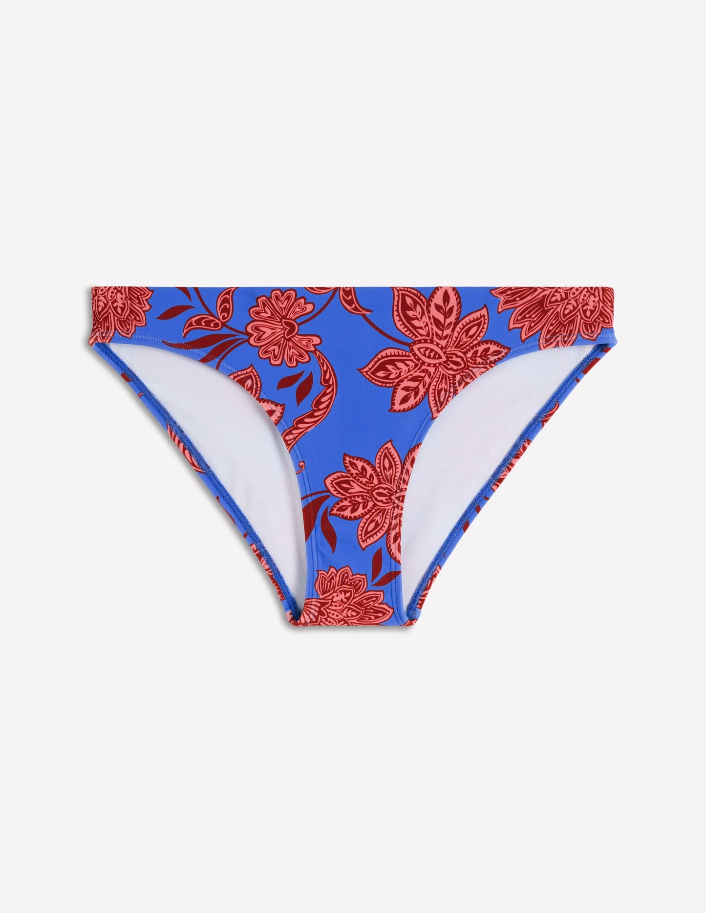 Classic Bikini Bottoms-Blue, Elegant Blossom