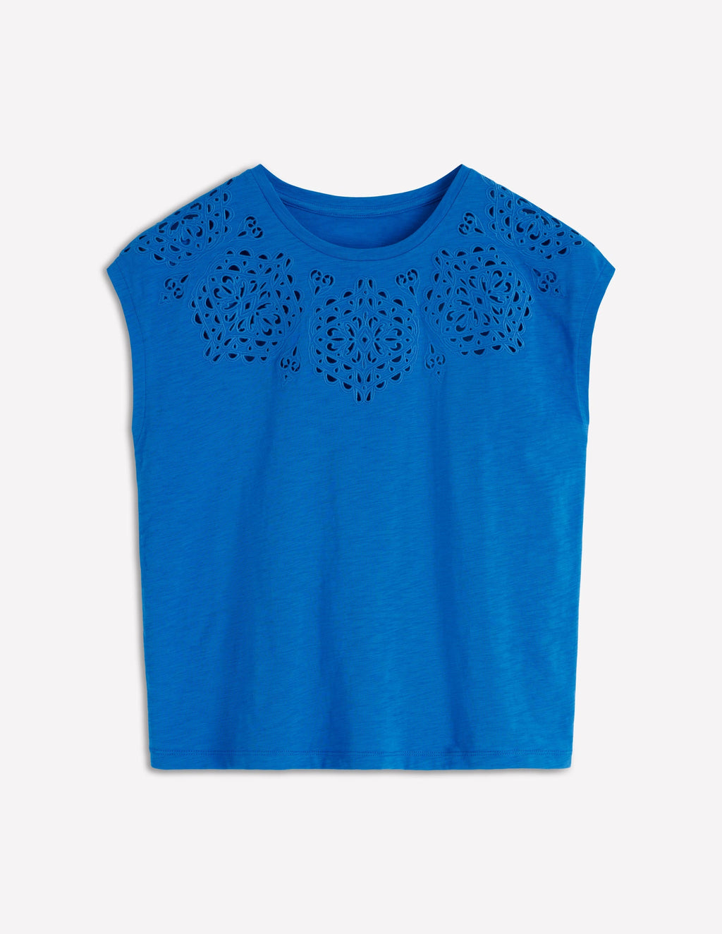 Willow Broderie T-shirt-Directoire Blue