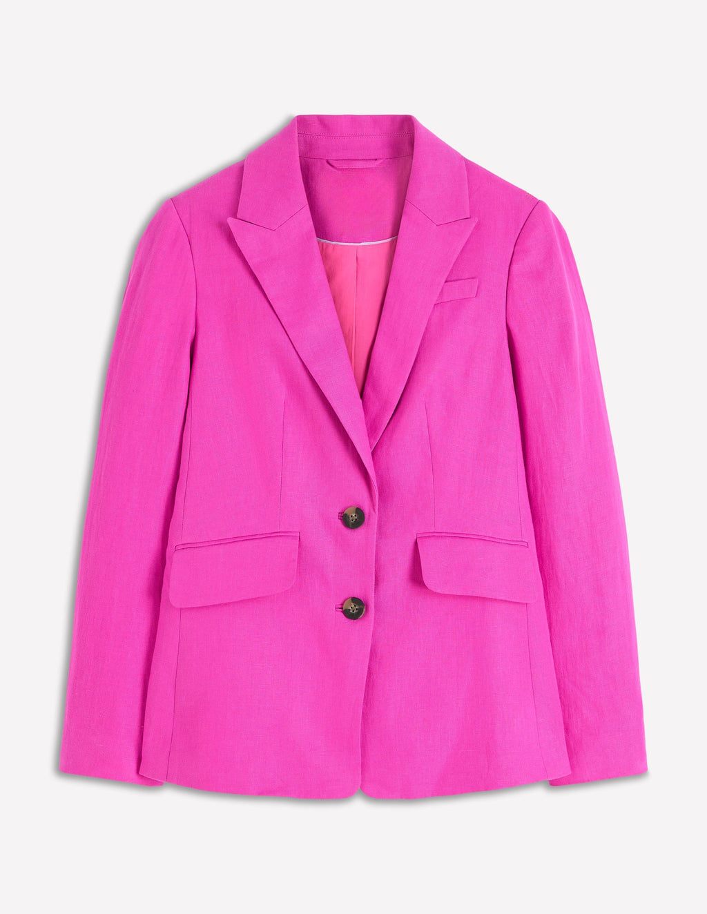 Stamford Linen Blazer-Passion Flower