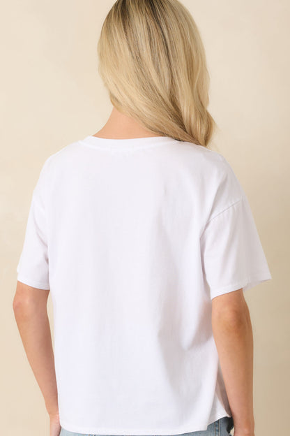 Well, Obviously Classic White Cotton Short Sleeve Tee