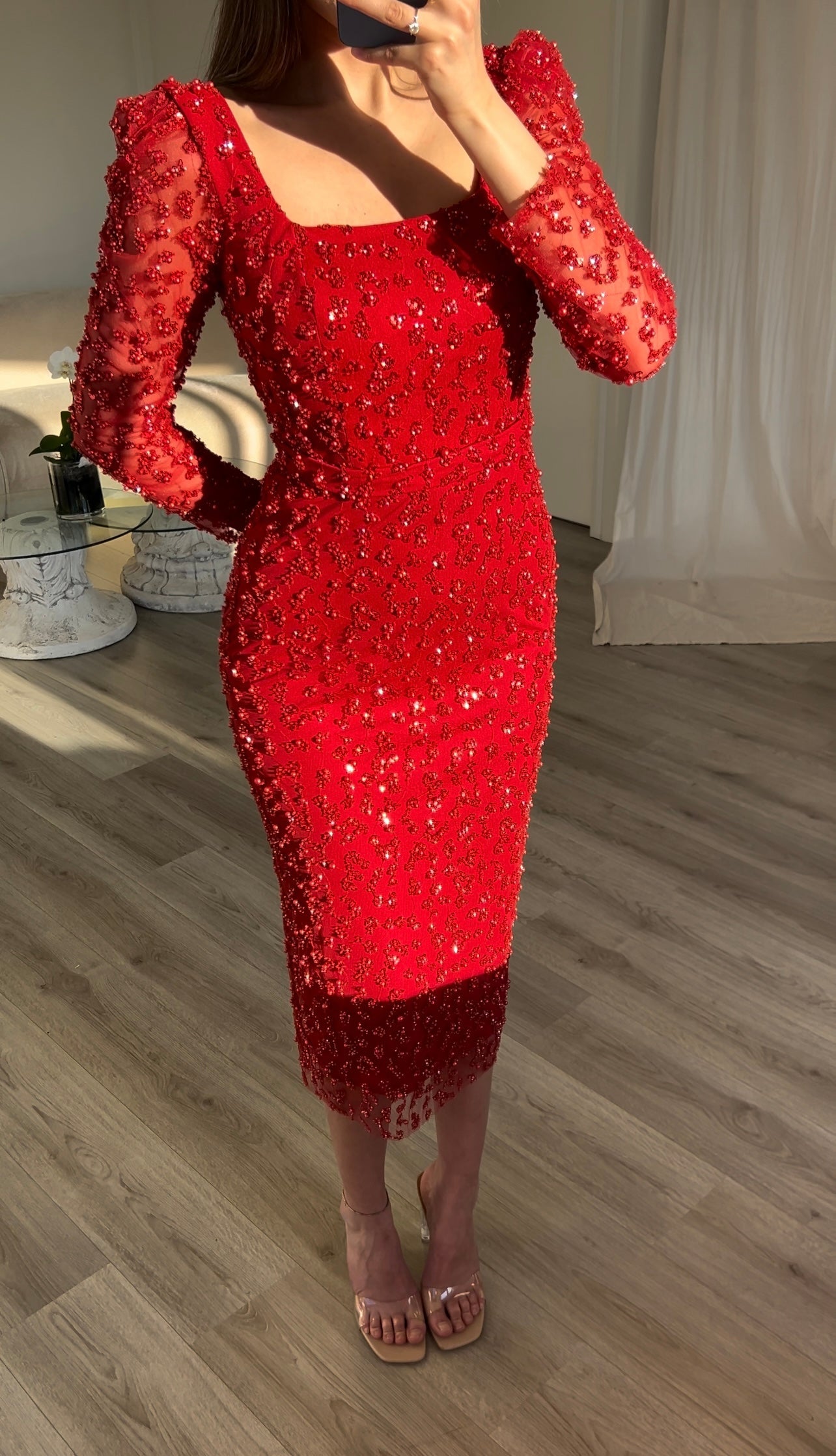 The Ayliva dress red