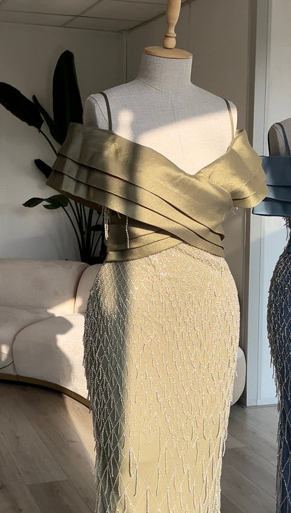 The Delina dress green