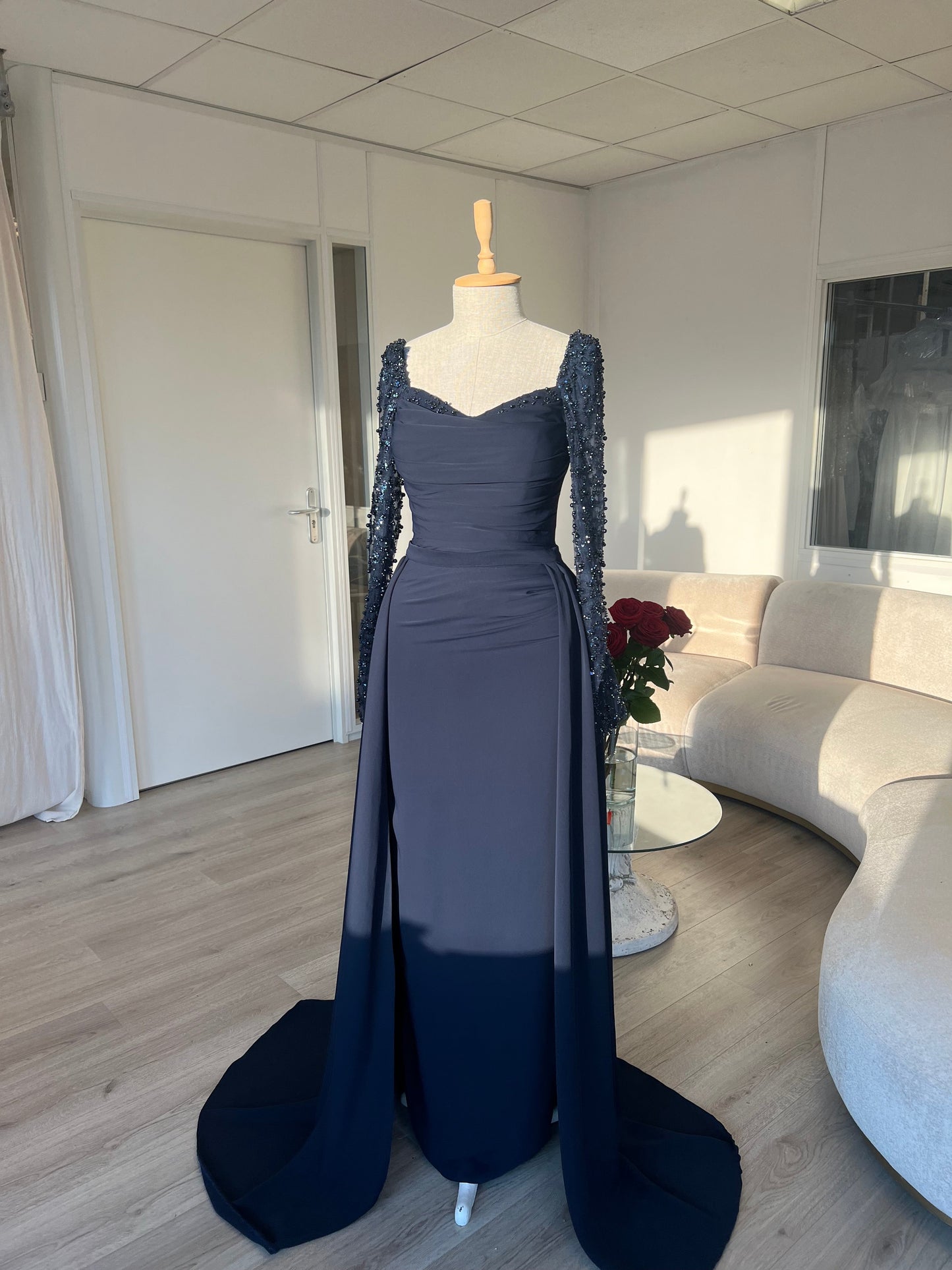 The Asena dress navy blue