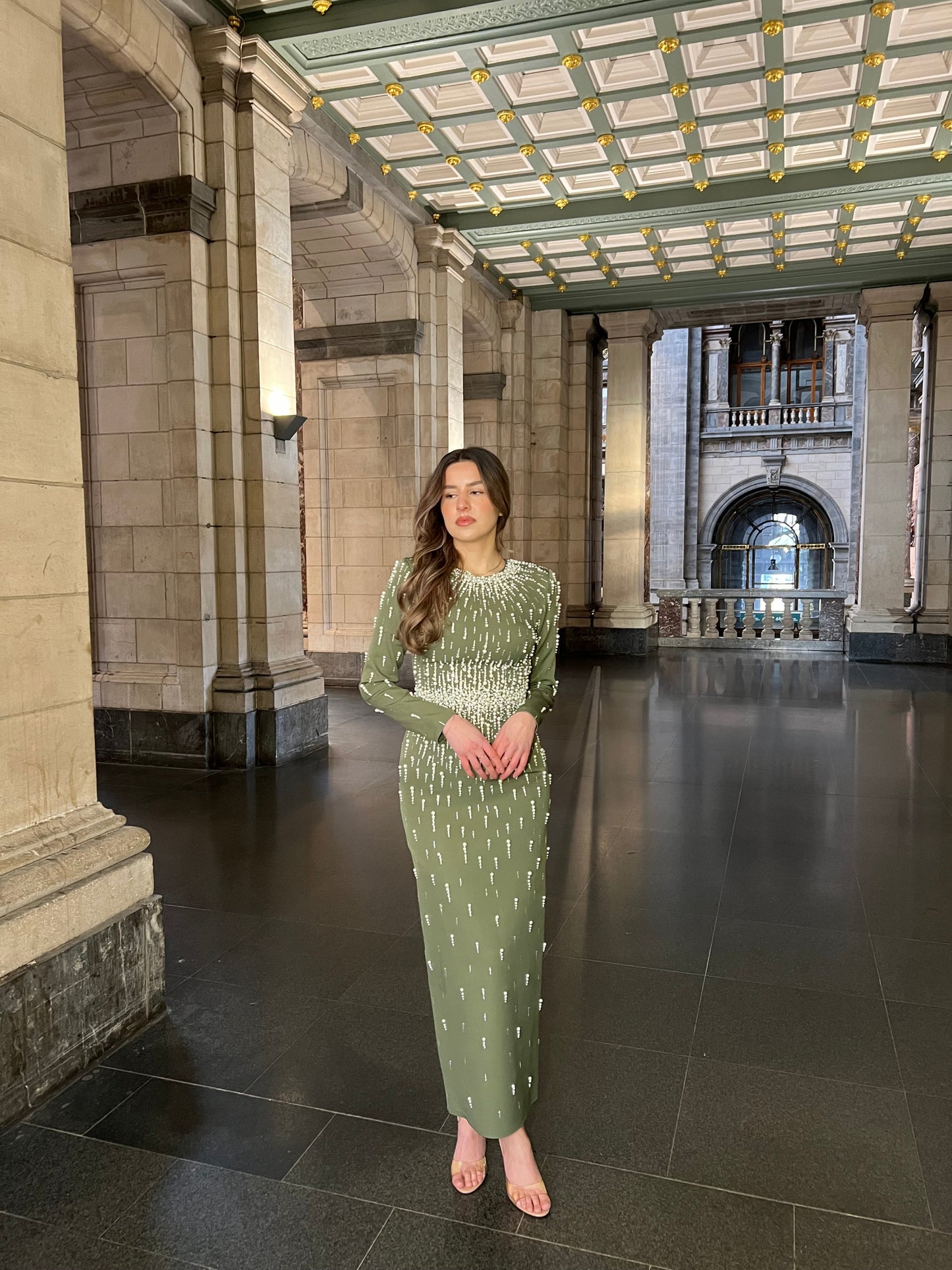 The Viana dress khaki