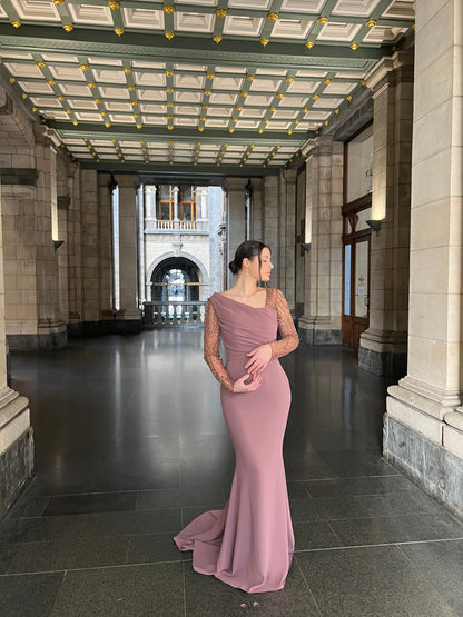 The Luna dress brown