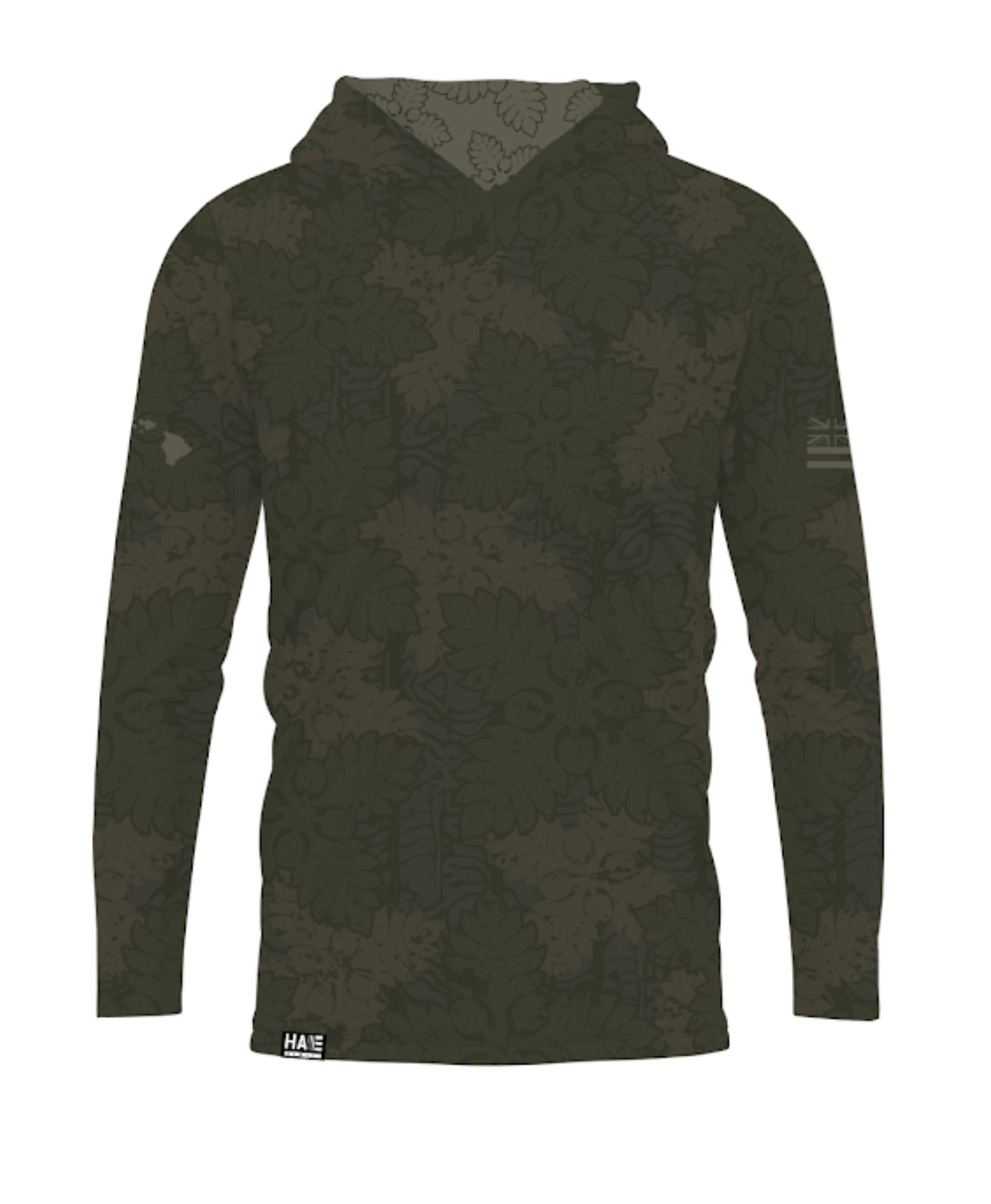 Kapa Kuiki Hooded Long Sleeve Drifit Olive