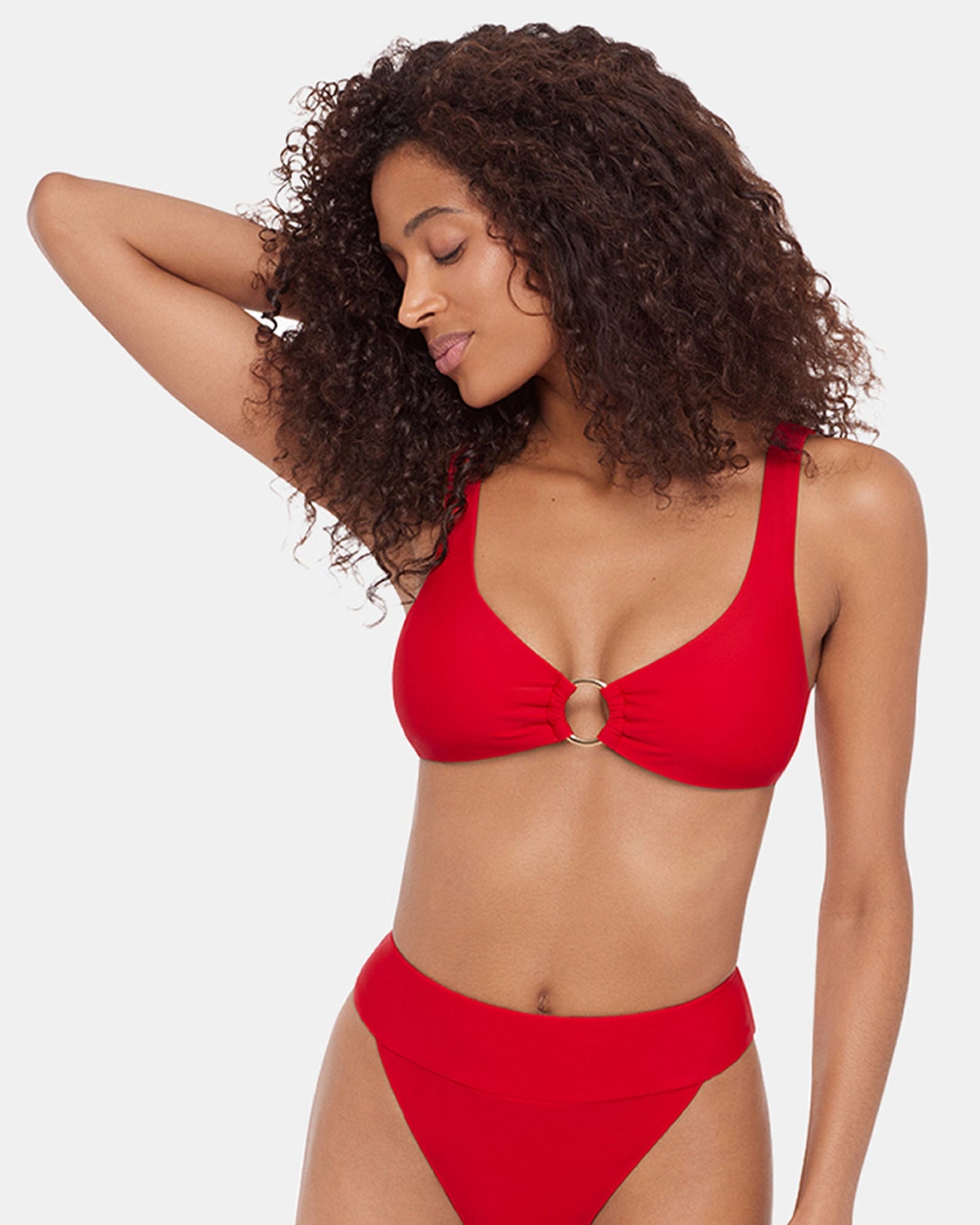 SLEEK 'N CHIC BIKINI TOP CHERRY