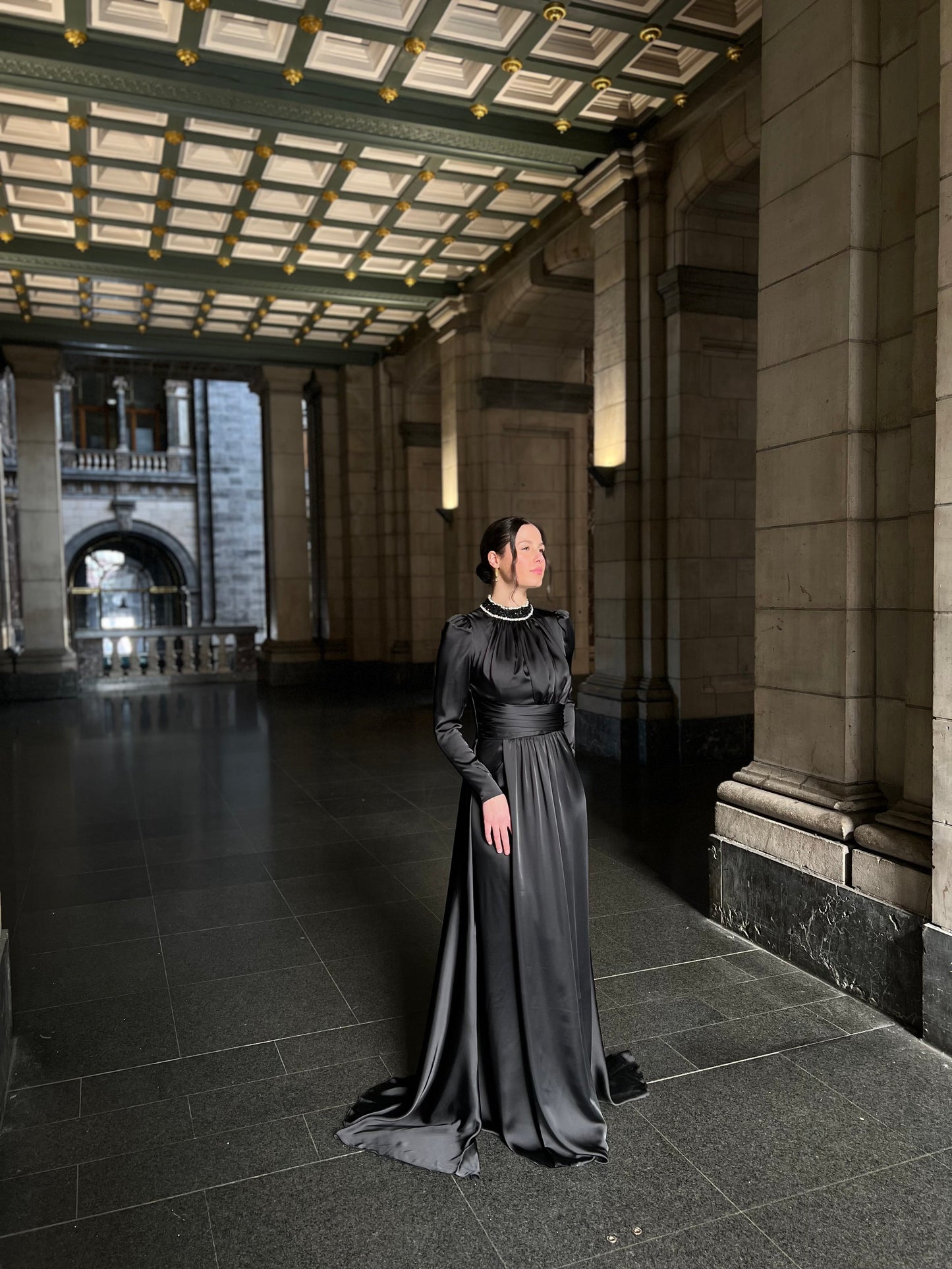 The Nasira dress black