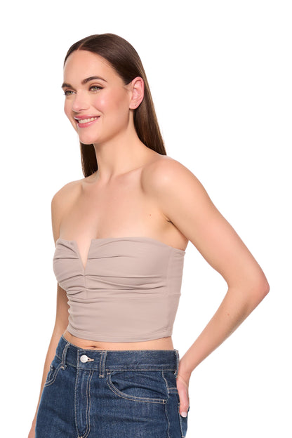 Susana Monaco V Wire Pleated Crop Tube