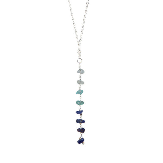 Ocean Ombre Raw Stone Healing Necklace