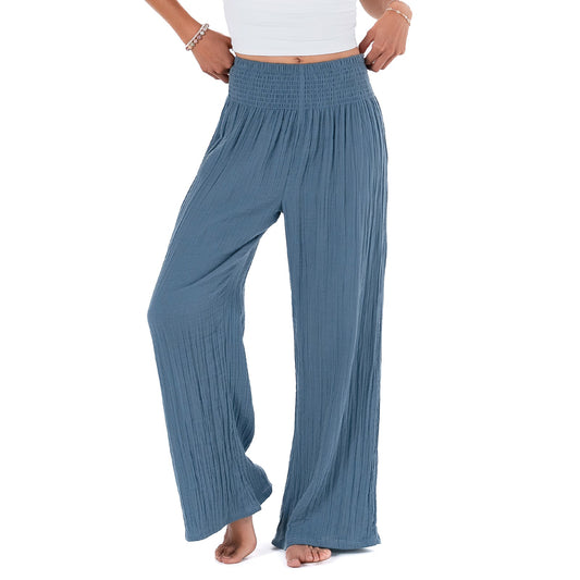 New Moon Blue Wide Leg Pants