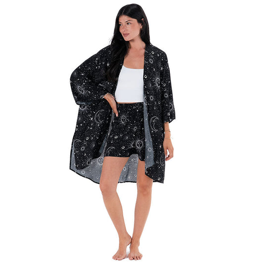 Raven Cosmic Sky Shorts Lounge Set
