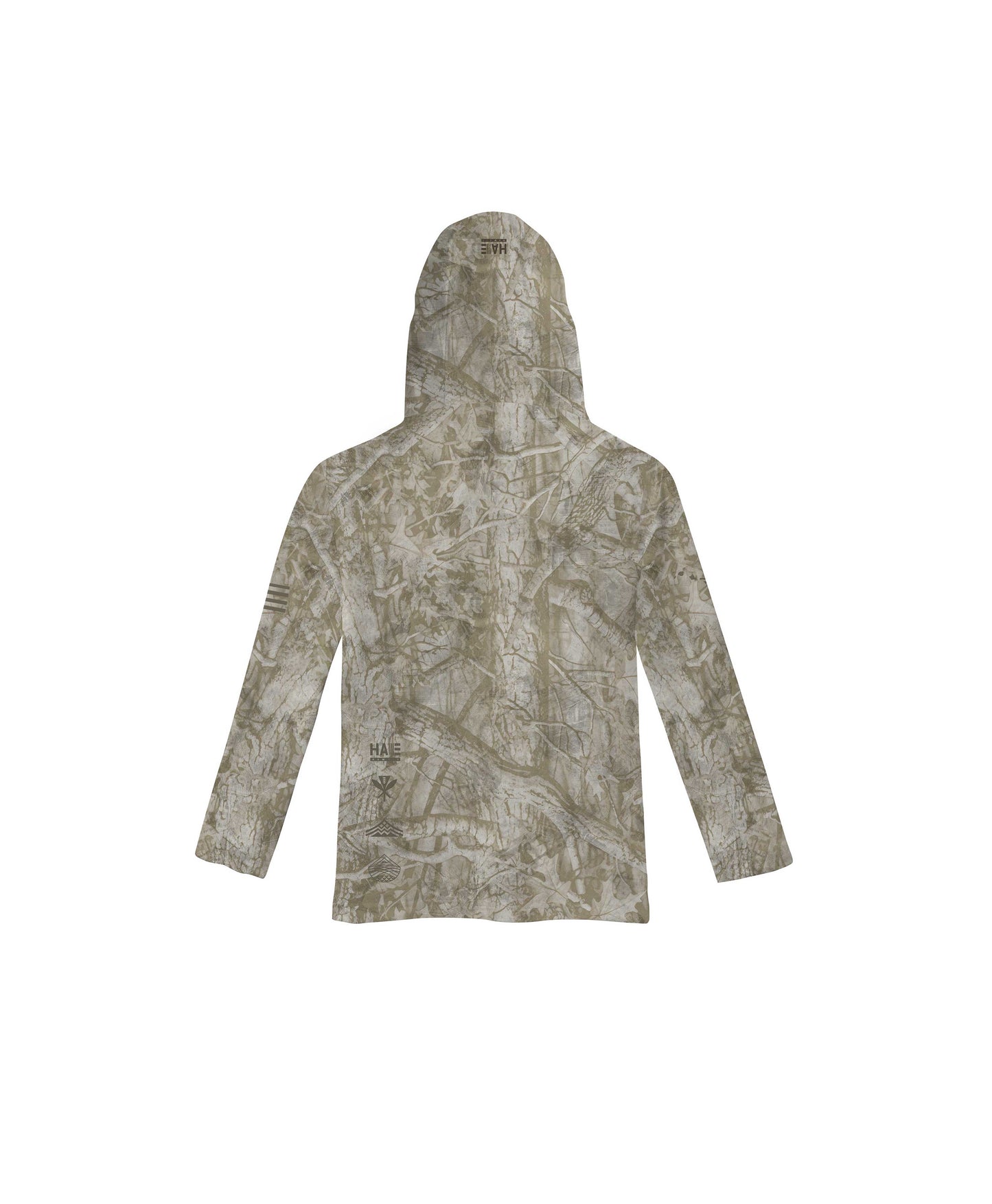 Aloha Aina Brown Camo Toddler Hooded Long Sleeve Drifit