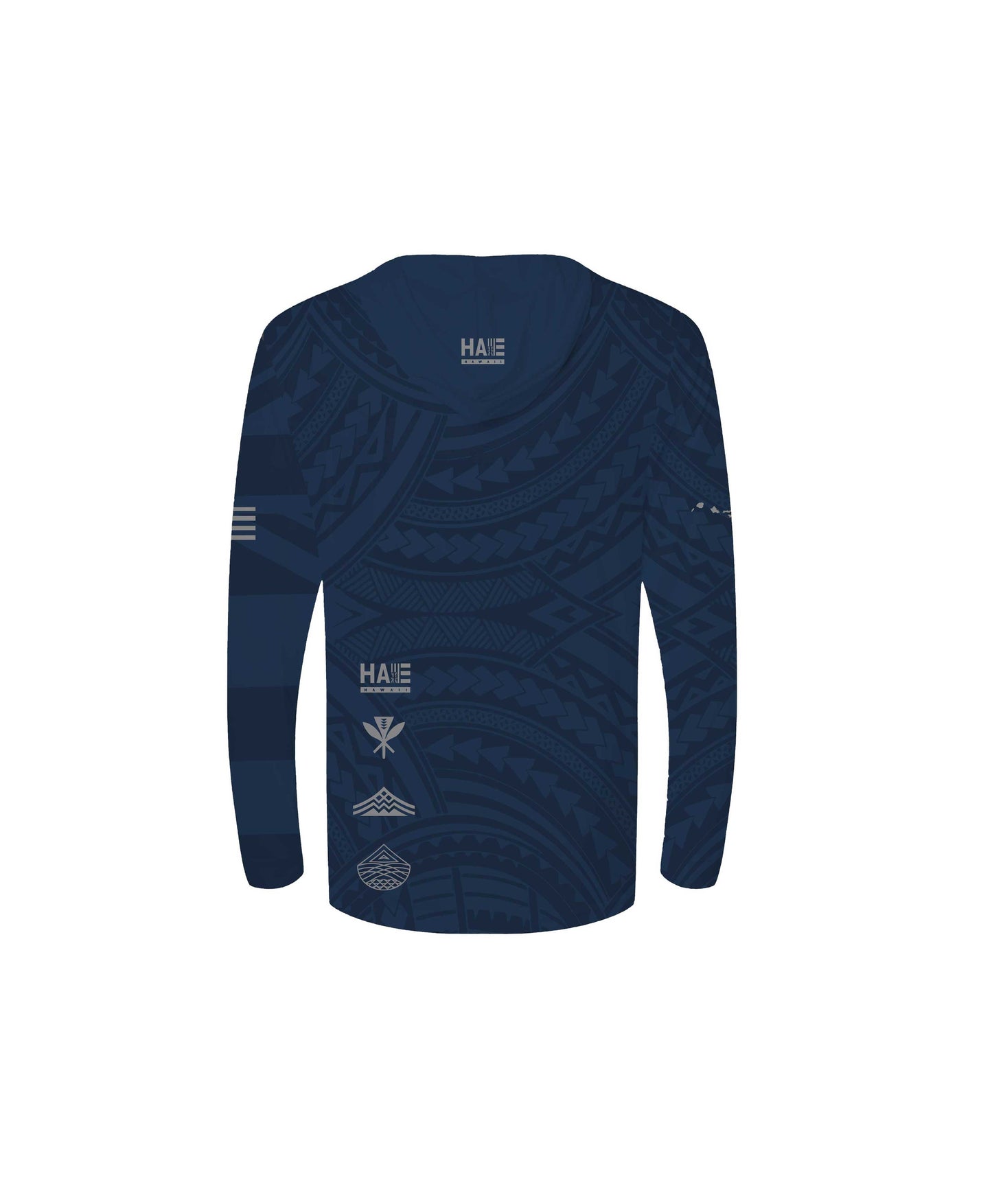 Aloha Aina Navy Blue Youth Hooded Long Sleeve Drifit
