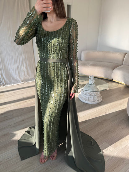 The Amasa dress khaki
