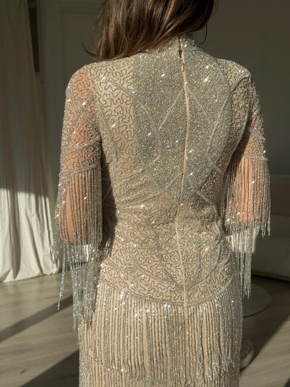 The Olena dress beige