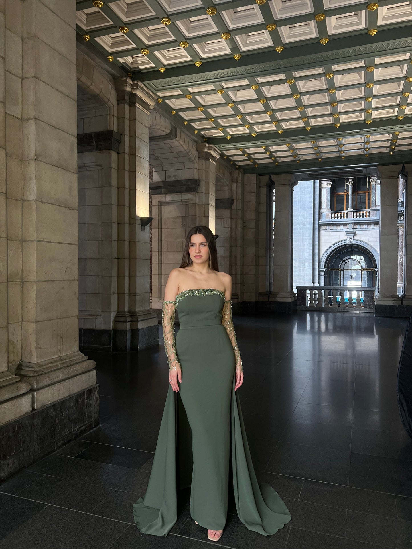 The Ariel dress khaki