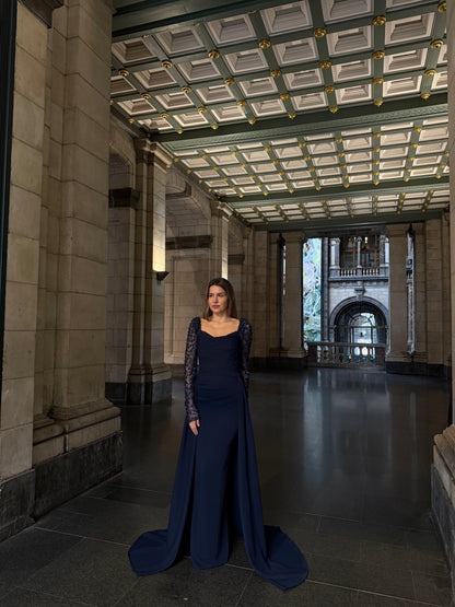 The Asena dress navy blue