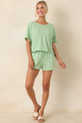 Z Supply Light Green Cotton Everyday Pocket Tee