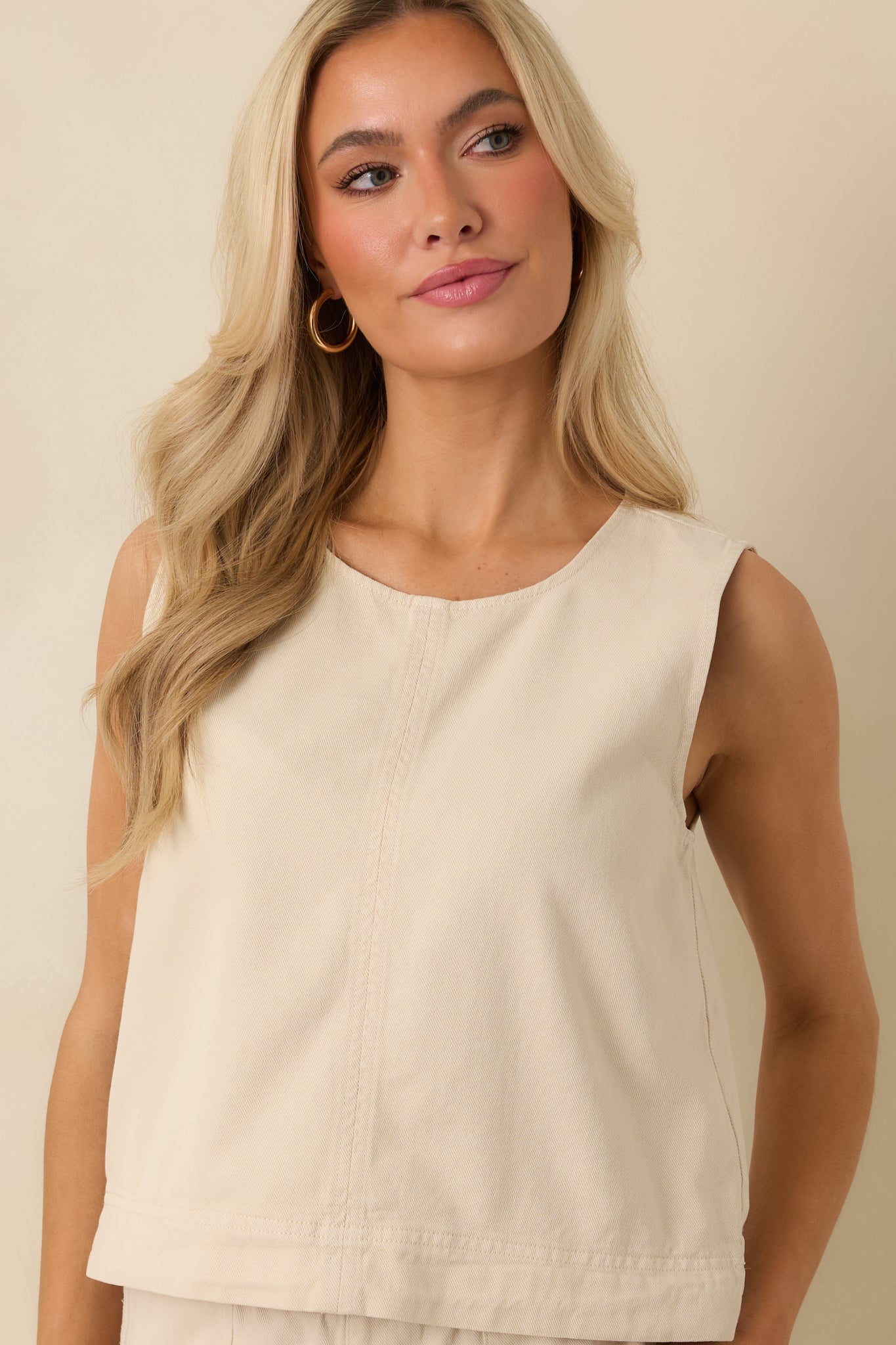 Z Supply Parchment Beige Sun Seeker Tank