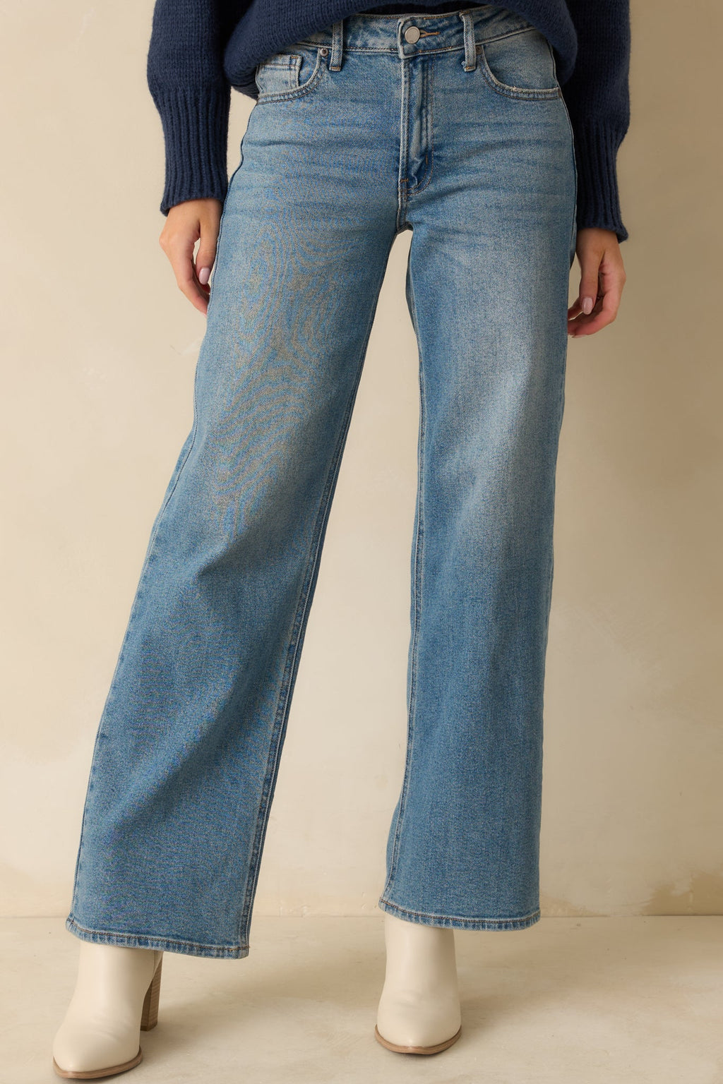 Day Dreaming Medium Wash Wide Leg Jeans
