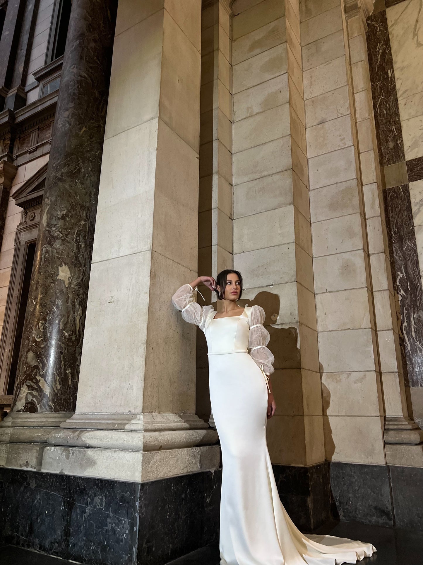 The Dafina dress white