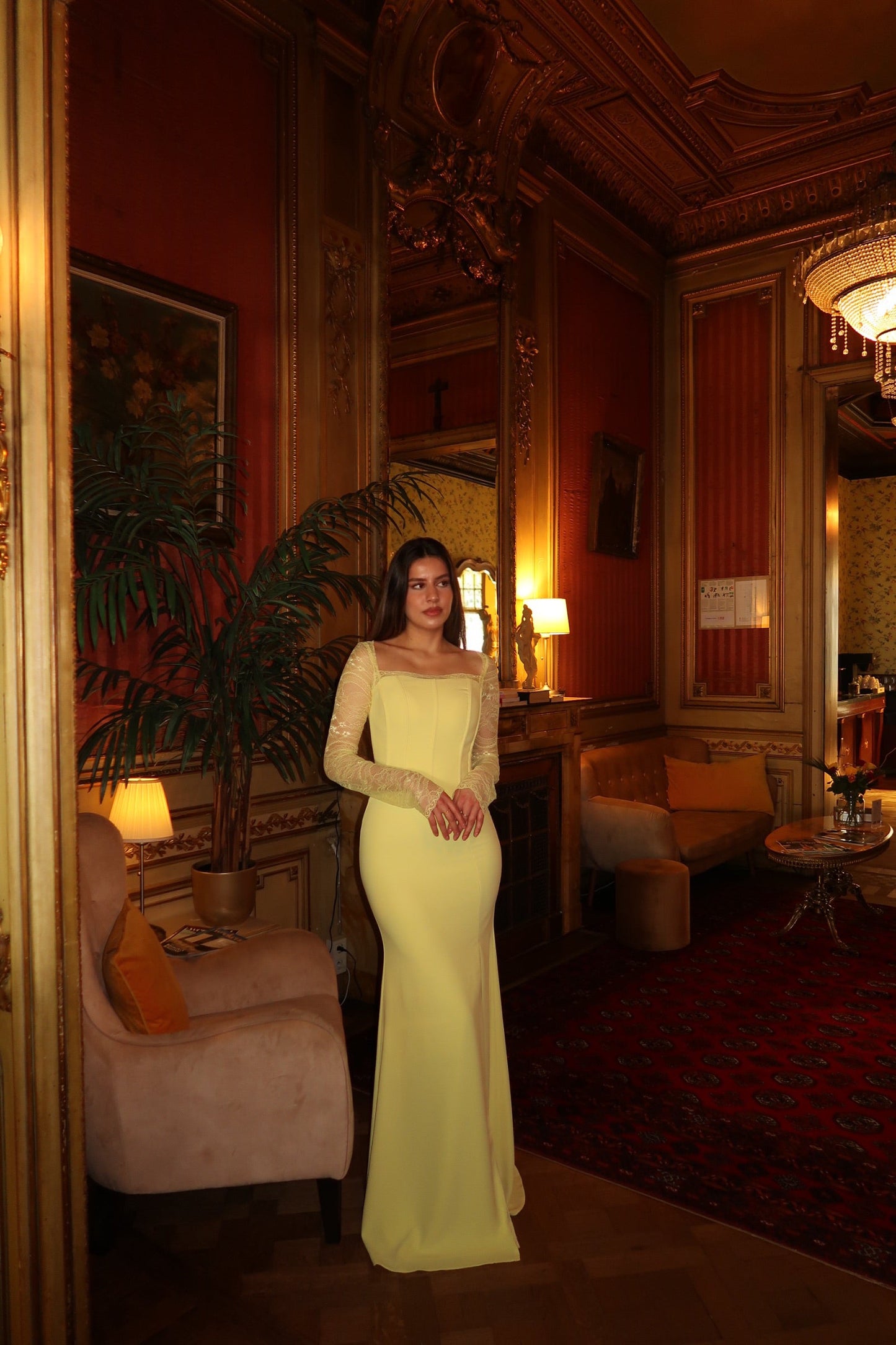 The Disena dress yellow