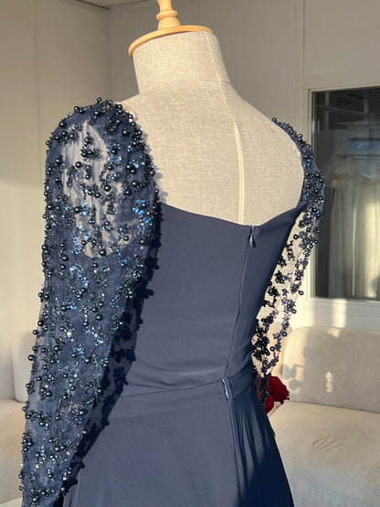The Asena dress navy blue