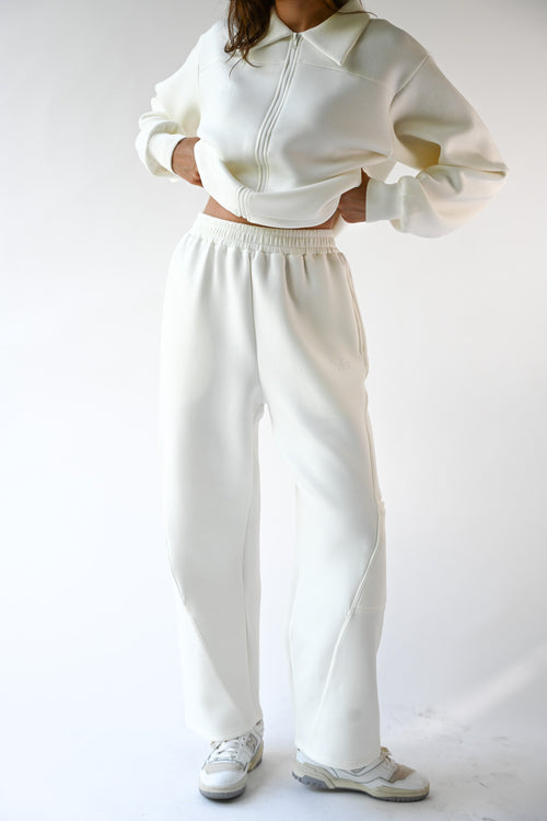 Harry Knit Neoprene Pants — Offwhite