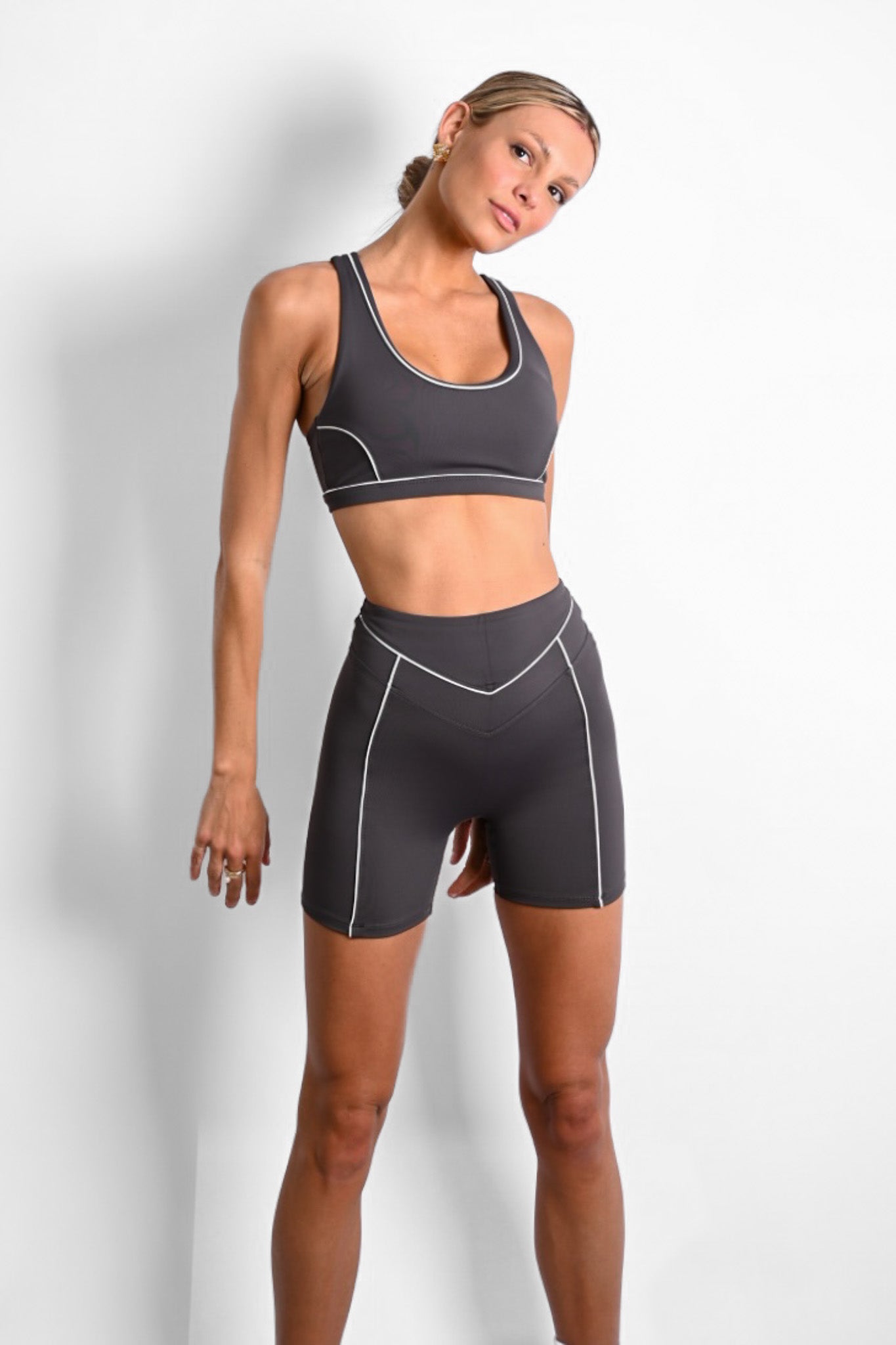 Christopher Contour Shorts — Charcoal