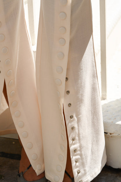 Fabio Linen Snap Trousers