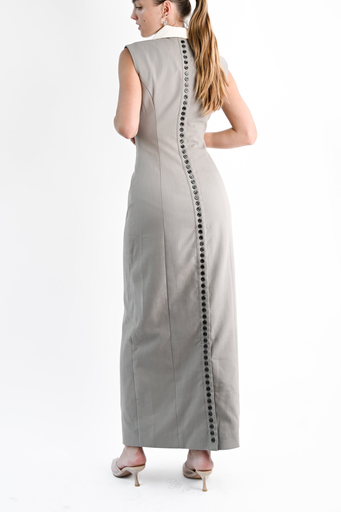 Lexi Linen Dress — Slate