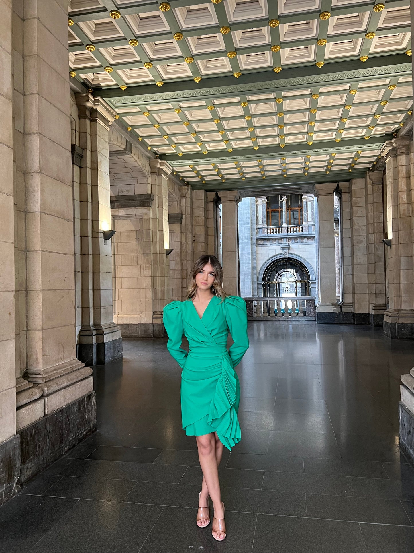 The Rozi dress green