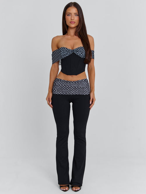 Emil Pant Black Polka Dot