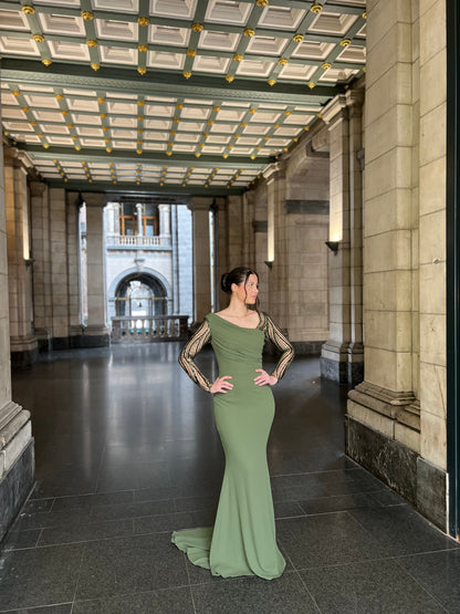 The Luna dress green