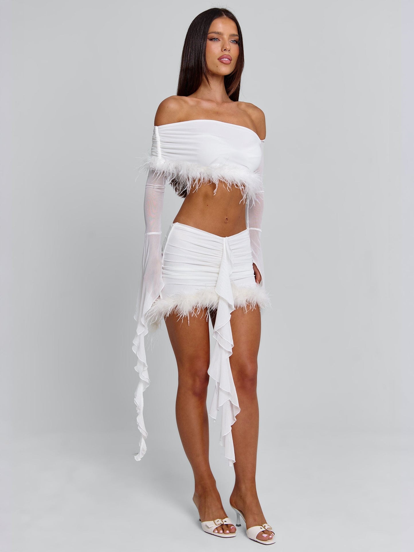 Gilda Mini Skirt White