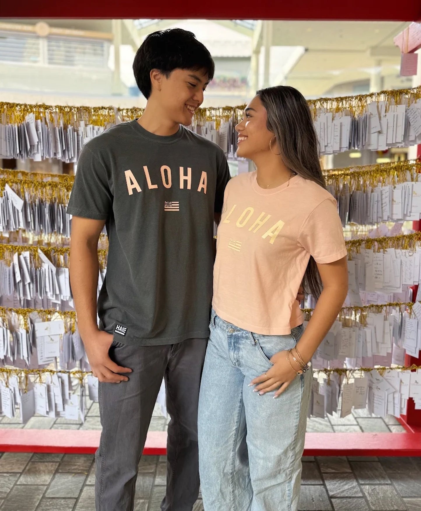 HH Aloha Women's Boxy Tshirt Peach