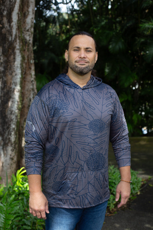 Ulu Hooded Longsleeve Drifit Gray