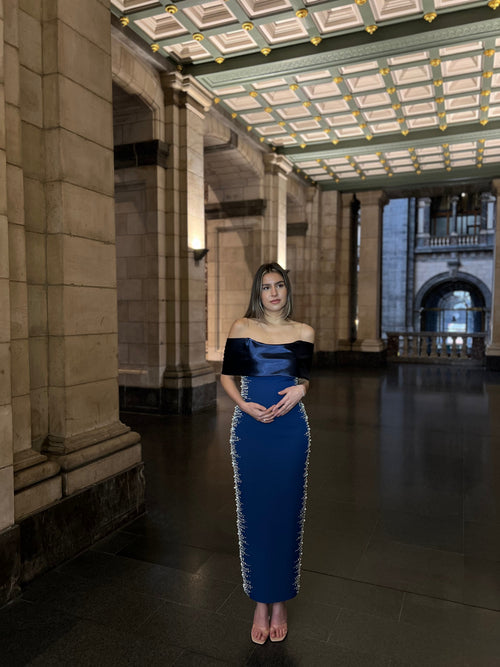 The Meral dress blue