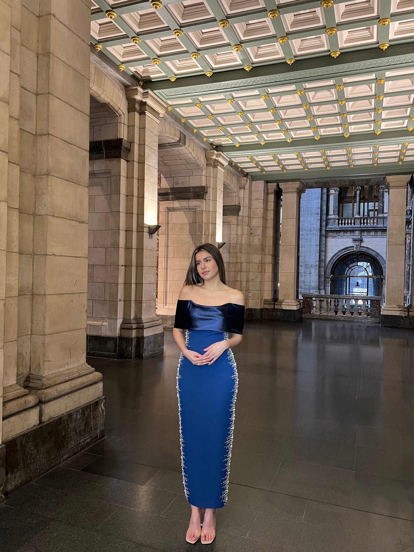 The Meral dress blue