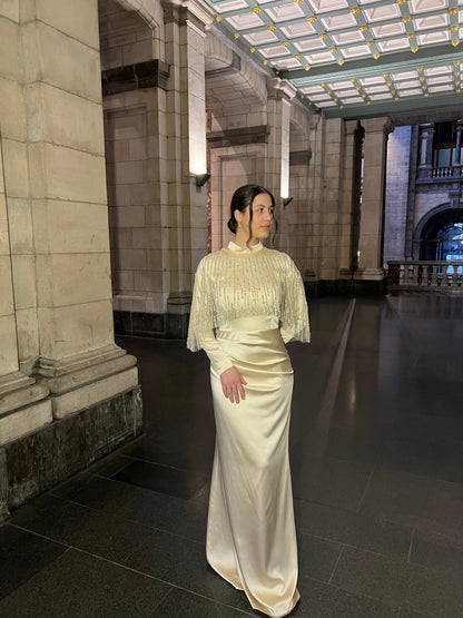 The Dariya dress beige