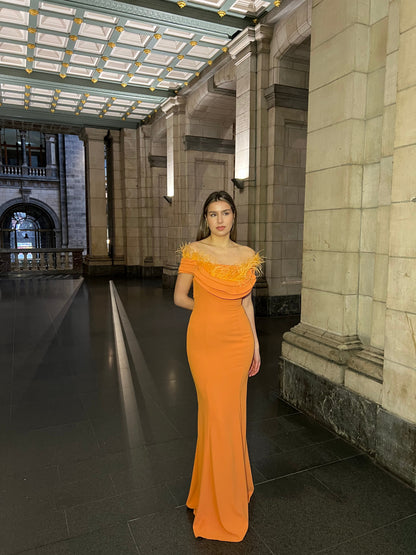 The Julia dress orange