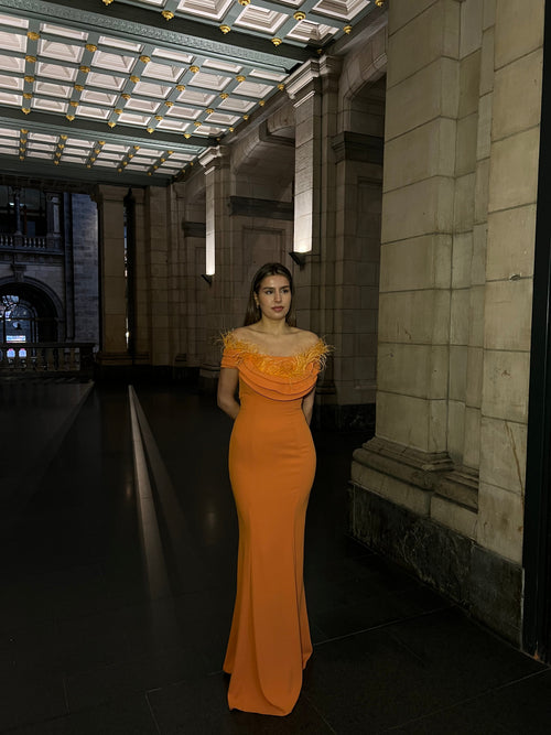 The Julia dress orange
