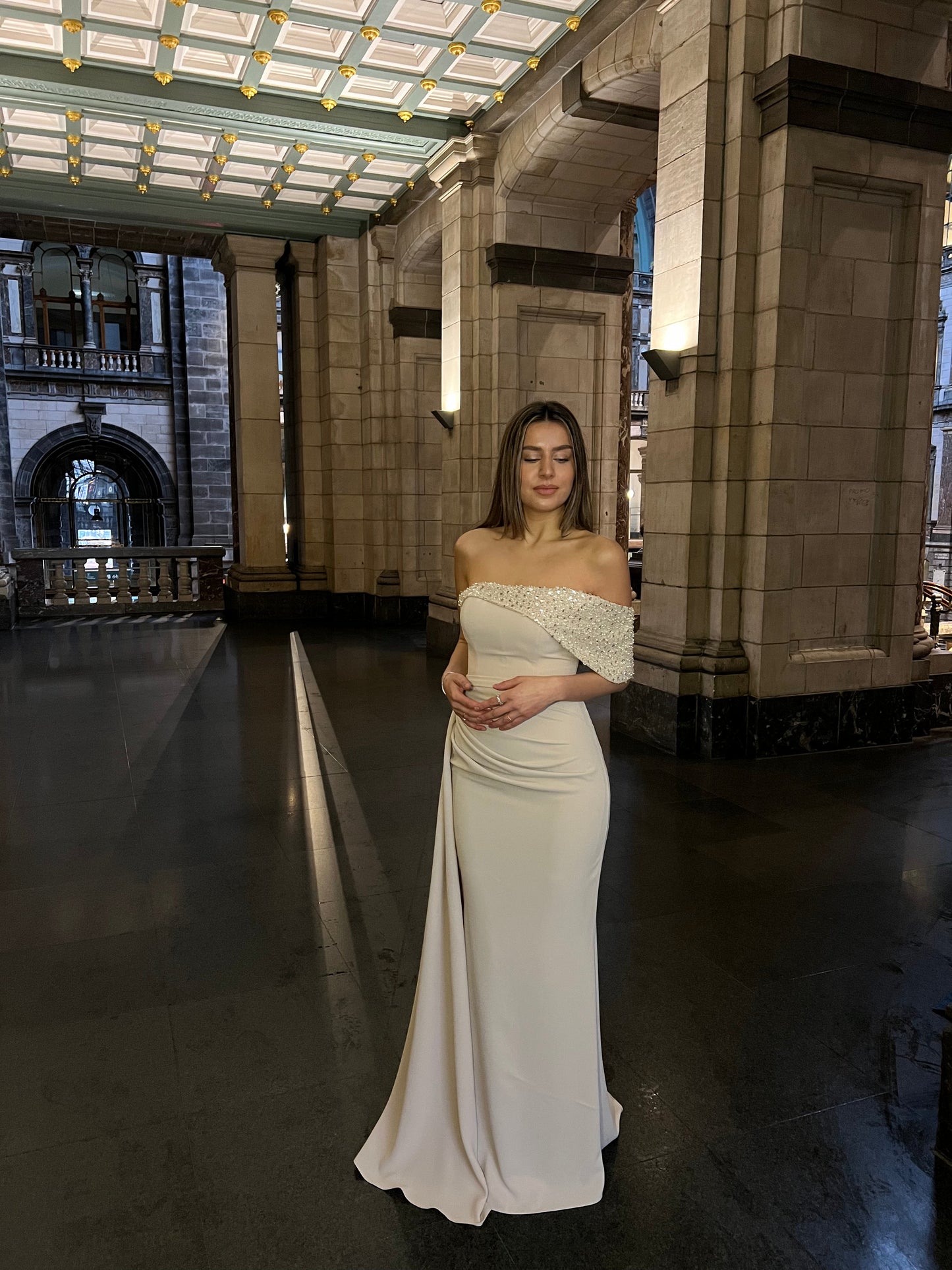 The Inara dress beige